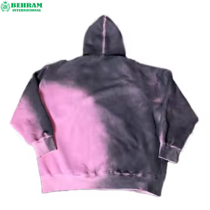 เสื้อฮู้ดดี้แบบสวมหัว ผ้าฝ้าย 100% แห้งเร็ว ระบายอากาศได้ดี ตกแต่งด้วยงานปักคริสตัล พิมพ์ลาย DTG  ดีไซน์ซิปแบบกำหนดเอง สำหรับทุกเพศ - Product Image 4