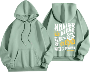 Sudaderas con Capucha Personalizadas de 500 GMS de Algodón Estampado, Sudaderas de Moda 100% Algodón, Sudaderas Extra Grandes de Felpa con Hombros Caídos para Mujer - Product Image 2