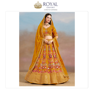 Bas prix dernier créateur de mode vêtements de mariage traditionnel Premium Georgette vêtements indiens Lehenga Choli à vendre - Product Image 2