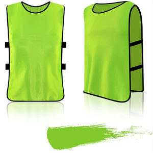 Pinnies d'entraînement en maille de football durables pour les jeunes de l'équipe de mêlée de gymnastique gilet de pratique sportive respirant maillot de football - Product Image 4