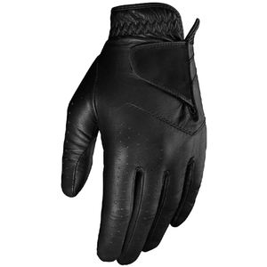 Personnaliser les gants de golf noirs Cabretta cuir gauche main droite antidérapant pour hommes et femmes gants de golf - Product Image 1