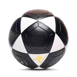 Ballon de football en cuir PU laminé régulier Surface texturée en polyuréthane durable 4 poignées Vessie enroulée en nylon Idéal 4 Entraînement et jeu - Product Image 6