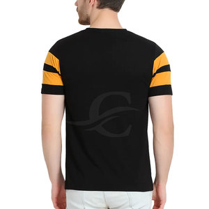 T-shirt personnalisé pour homme, nouveau style streetwear, tissu en polyester/coton tricoté de qualité supérieure, respirant, anti-plis, 220g, faible MOQ - Product Image 3