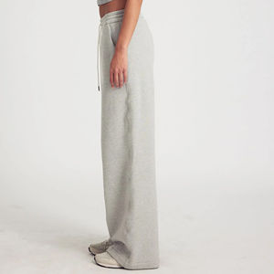 Pantalons de survêtement amples de couleur unie pour femmes Respirant 100% coton Léger Vêtement décontracté Vente en gros Pantalons de survêtement pour femmes - Product Image 2