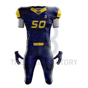 Nuevos uniformes de fútbol americano bordados personalizados de moda, conjuntos de equipos transpirables disponibles - Product Image 5