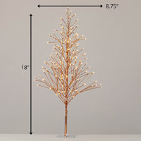 Árbol de Navidad de metal con iluminación LED dorada perfecto para decoración de fiestas en casa en interiores y exteriores
