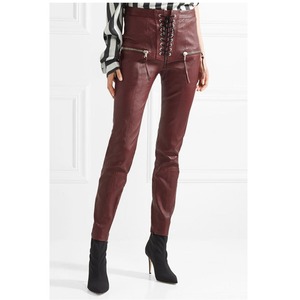 New Fashion Colorful Stretch Split Hem High Waist PU Faux <b>Leather</b> Pants <b>Men</b> Bottoms Casual <b>Leather</b> <b>Trouser</b> Pant - Product Image 5