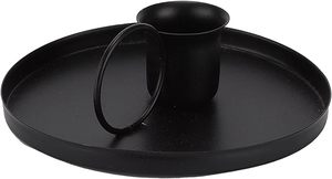 Décorations de fête de mariage de noël métal fer noir poudre revêtement décor à la maison support de lumière pour la fabrication de bougies Type de Table - Product Image 2