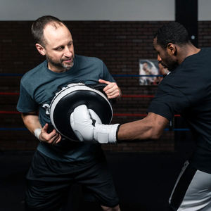 Haute qualité boxe Focus Pad Gym Fitness cuir Pu grève coup de pied bouclier/boxe Focus Pads Arts martiaux personnalisés - Product Image 2