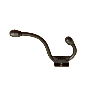 Classic Heavy-Duty Cast Iron Long <b>Coat</b> <b>Hook</b> <b>Wall</b>-Mounted Double Clothes & Hat <b>Hook</b> With Box Packing <b>for</b> Bathroom Door Low Price! - Product Image 1