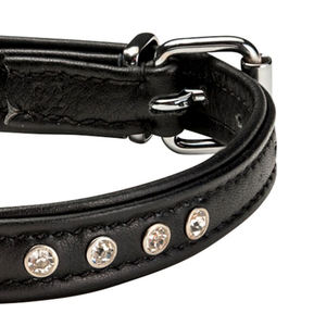 Collier de chien PU de haute qualité avec rivet en diamant personnalisable en gros fabricant de services OEM meilleur collier de laisse de chien de l'usine - Product Image 4
