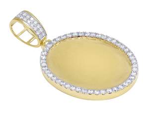 Pendentif de luxe en moissanite, aspect diamant, fabriqué en argent 925, classique, parfait pour un cadeau d'anniversaire de mariage pour femme - Product Image 2