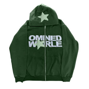 เสื้อฮู้ดซิปรูดซิปมีซิปสำหรับผู้ชายและผู้หญิงเสื้อผ้าฤดูหนาวฤดูใบไม้ร่วงโลโก้ที่กำหนดเอง - Product Image 6