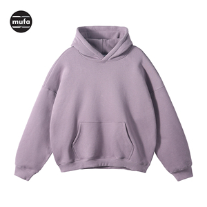 Sudadera con capucha Premium elegante de mezcla de algodón para Unisex 100% Sudadera con capucha de algodón teñido liso para ropa de invierno informal - Product Image 3