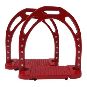 Equipo ecuestre de construcción Premium, cómodos estribos de Carreras de Caballos de estilo inglés, estribos reutilizables de aluminio para montar a caballo - Product Image 6