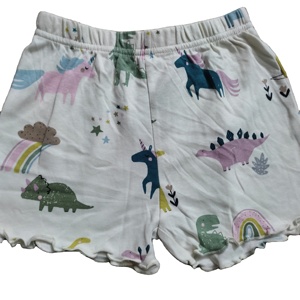 <b>Knitted</b> Kids Clothing AOP Printed Girls Shorts With Wholesale Price - Product Image 1