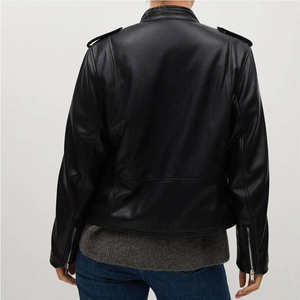โรงงานผลิตเสื้อแจ็คเก็ตหนังแกะสำหรับผู้หญิง ขายส่ง ราคาโรงงาน สีตามสั่ง คุณภาพพรีเมียม กันน้ำ กันลม เป็นมิตรกับสิ่งแวดล้อม บริการ OEM - Product Image 4