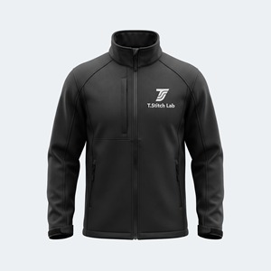 Veste Softshell Unisexe à Col Montant et Fermeture Éclair, Personnalisable, Légère, Imperméable en Toile, Idéale pour l'Automne – Prix Abordable - Product Image 3