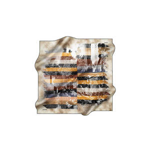 Luxury Designer Digital Print <b>Silk</b> Twill <b>Square</b> <b>Scarf</b> 90x90cm - Product Image 1