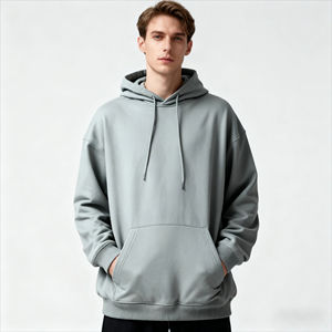 Sudadera con Capucha para Hombre, Suave, Informal, con Bolsillo Delantero, Cordón Ajustable, Cómoda, Color Sólido, Sudadera Personalizada - Product Image 1