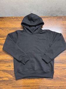 Sudadera con capucha recortada pesada para hombre con diseño cuadrado de gran tamaño Logotipo personalizado Sin cuerda Sudadera de color sólido de invierno Impresión digital - Product Image 5