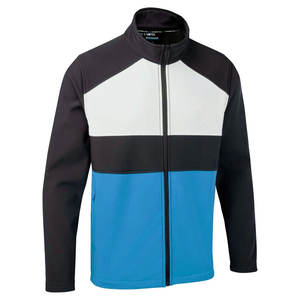 เสื้อแจ็คเก็ตผ้าซอฟต์เชลล์สำหรับผู้ชายดีไซน์ใหม่ปกตั้งทำจากผ้าใบพร้อมโลโก้ด้านหน้า - Product Image 3