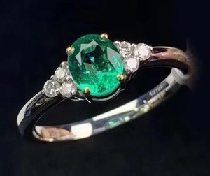 Handmade Vintage Emerald Engagement <b>Ring</b> 925 Sterling Silver Gold Plated for <b>Indian</b> Weddings Women's Fine Jewelry Wholesale - Product Image 6