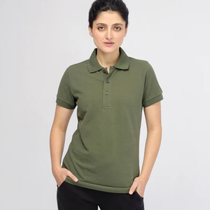 Polo Casual para Mujer, Ajustable, Hecho a Medida en Fábrica, Nuevo, de Poliéster, Corto, Decorado con Logotipo - Product Image 5