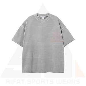 T-shirt Homme Surdimensionné 100% Coton Léger OEM, Impression DTG, Logo, Lavage à l'Acide, Vintage, Personnalisé, Respirant, Haute Qualité - Product Image 6