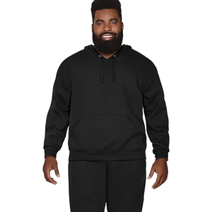 Vente en gros de sweats à capuche en molleton 100% coton pour hommes, nouveau design, impression personnalisée, tailles unisexes, pull à capuche en noir - Product Image 5