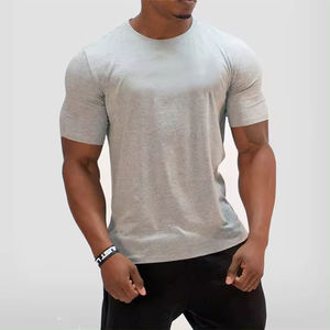 Venta al por mayor logotipo personalizado imprimir nuevo diseño Atlético correr ropa deportiva algodón gimnasio hombres fitness camisetas de gran tamaño - Product Image 5