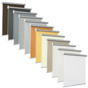 BOJANEK ROLL THERMO Dreamy Vertical Blinds Polyester Fabric Thermal Insulation Blackout <b>Light</b> Control Modern Design BEIGE - Product Image 3