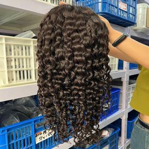 วิกผมบ๊อบแบบลอนใสสำหรับผมแท้ลอนตรงนุ่มลื่นด้านหน้าทำจากผ้าลูกไม้ - Product Image 1