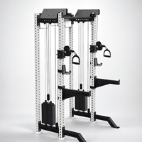 Rack multifonctionnel Smith Machine et Cable Crossover, équipement de fitness de qualité commerciale (rack à squats domestique / rack à développés)
