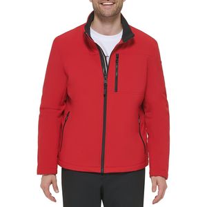 Chaquetas Ligeras de Softshell con Estampado a Cuadros, de Spandex/Nailon, para Hombre, Protección y Comodidad Invernal para Escalada, Montañismo y Uso Casual - Product Image 1