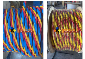 Câble ombilical de plongée 3-en-1 spécial avec <span class=keywords><strong>tuyau</strong></span> d'air résistant à la pression sous-marine et transmission vidéo de communication par signal - Product Image 4