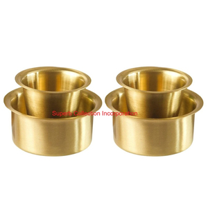 Creative Brass Dabara <b>Set</b> for Filter <b>Coffee</b> Elegant Handmade Pure Brass Tumbler and Bowl for Home Kitchen and Restaurant Use - Product Image 4