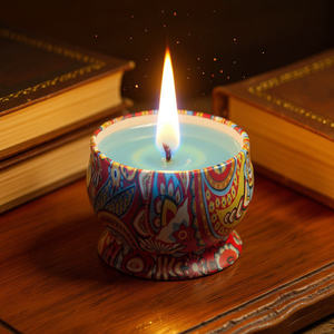 เทียนกระป๋อง | ของตกแต่งบ้าน | ขี้ผึ้งถั่วเหลือง | มีกลิ่นหอม | เฉพาะบุคคลจำนวนมาก | หลายสี | กลิ่นหอมสงบเงียบ | บรรจุภัณฑ์สุดหรู - Product Image 4