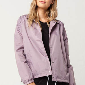 Chaqueta cortavientos tejida de piel de oveja cómoda y elegante para mujer, venta al por mayor personalizada, nailon transpirable, ropa ligera a la moda para exteriores - Product Image 1