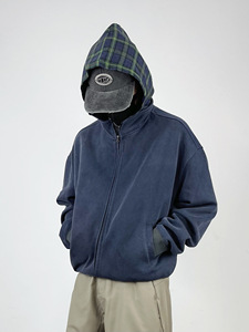 ชุดเสื้อฮู้ดผู้ชายชุดเสื้อสเวตเตอร์แบบสวมศีรษะแบบมีฮู้ดสำหรับผู้ชายเสื้อผ้าแนวสตรีทแบบกำหนดได้เอง - Product Image 5