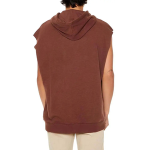 Sporty Men <b>Sleeveless</b> <b>Hoodies</b> Regular Fit Lightweight Summer Training Gym Polyester/Cotton Joxai Sports Wear 2026 - Product Image 3