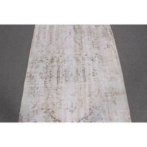 พรมวินเทจ ขนาด 3.37x7.5 ฟุต พรมตุรกี พรมขนสัตว์โมร็อกโกสีขาว - Product Image 5