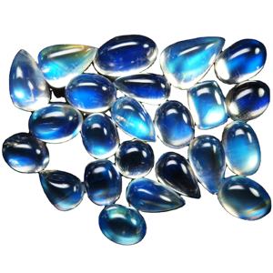 100% cabochons en pierre de lune arc-en-ciel naturels coupés en vrac taille calibrée pierre précieuse précieuse aux prix de gros vente en vrac OEM - Product Image 1