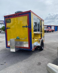 รถเข็นขายอาหารเคลื่อนที่รถลากอาหารเคลื่อนที่เคลื่อนที่สำหรับร้านอาหารร้อนสุนัขทาโก้ - Product Image 1