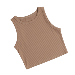 Women <b>Tank</b> <b>Tops</b> Wholesale Cross Back Cotton Stretch Activewear Vest OEM Manufacturer for Summer Bulk Supply - Product Image 6