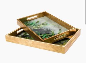 PLATEAU DÉCORATIF ROND NON EN BOIS Plateau de service rond en bois Grand plateau rond en bois - Product Image 4