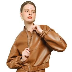 Chaqueta Bomber de cuero Chasi Fácil de usar Ecológico Formal Regular Cada producto en una bolsa de poliéster Fabricante de Vietnam - Product Image 1