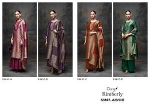 Salwar Kameez pour femmes en viscose pure de qualité supérieure, tissée en soie avec travail manuel, marque Ganga, toutes saisons, vêtements de fête, prix de gros - Product Image 6