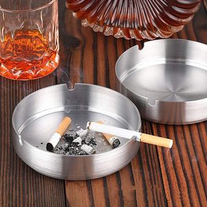 Fabricant Vente en gros Cendrier en métal en acier inoxydable sans couvercle Cendrier pour cigarettes au design classique - Product Image 4