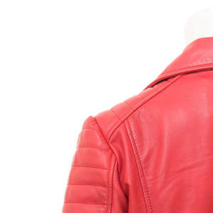 Hot Selling Women's Fashion Satin Leather Jackets Plain Dyed Fully <b>Zipper</b> Closure Breathable <b>Waterproof</b> Eco-Friendly High - Product Image 4